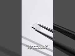 Halfronde mechanische kwaliteit enkelkristal CVD-diamanten