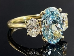 Diamanten Ringen | Blauwe en Witte Diamanten