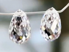 Perfecte druppelvormige losse diamant, beschikbaar voor ketting-, ring- en oorbelzettingen