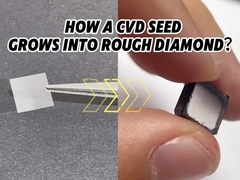 Hoe een CVD-zaad uitgroeit tot een ruwe diamant?