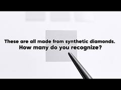 Hoeveel van deze synthetische diamanten herkent u?