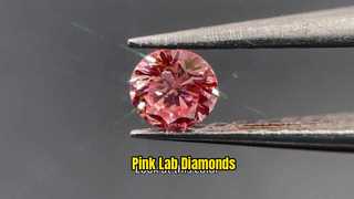 आश्चर्यजनक गुलाबी लैब विकसित हीरे