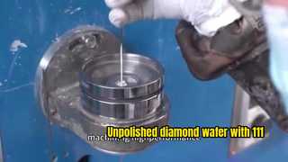 111 क्रिस्टल ओरिएंटेशन के साथ बिना पॉलिश किया हुआ हीरा वेफर