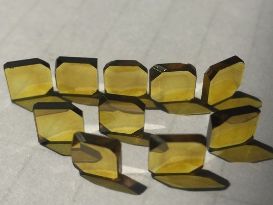 JSD23 MCD Plaque de diamant jaune 1,0 mm - 6,0 mm Près de forme carrée
