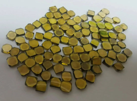 HPHT MCD jaune Diamant synthétique grilles rondes et carrées Abrasifs industriels pour outils de coupe