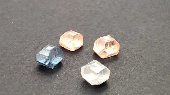 HPHT rose et bleu diamant brut couleur fantaisie prix d'usine laboratoire créé diamant