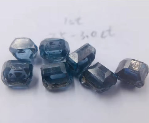 Diamant bleu non taillé Diamant bleu brut Diamant synthétique industriel pour pierre précieuse
