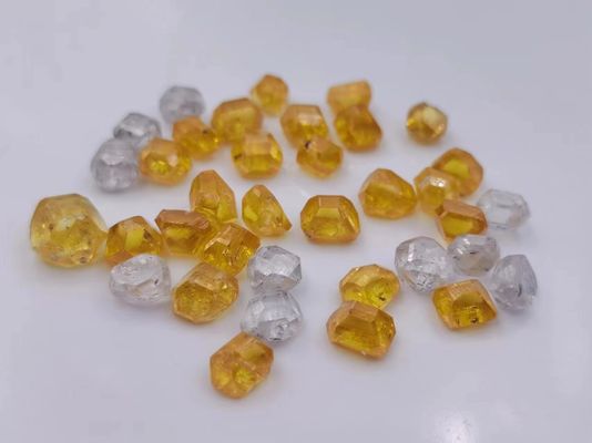 0.5-11ct HPHT gros diamants rouges jaunes pierre de diamant brute non coupée
