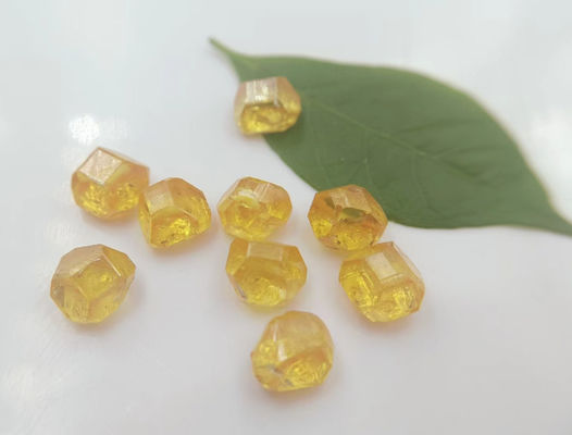 Jaune HPHT Diamant synthétique brut pour la culture en laboratoire Diamants bijoux
