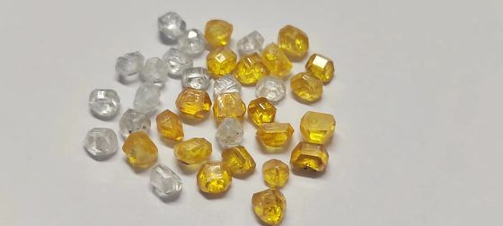 0.4-1ct Diamant jaune brut synthétique, pierre brute non coupée Diamant pour outils diamantés