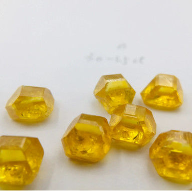 6-10ct orange jaune HPHT diamants cultivés en laboratoire diamants bruts