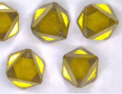 oktaedronowe diamenty surowe hpht żółty przemysł diament ostry punkt MCD